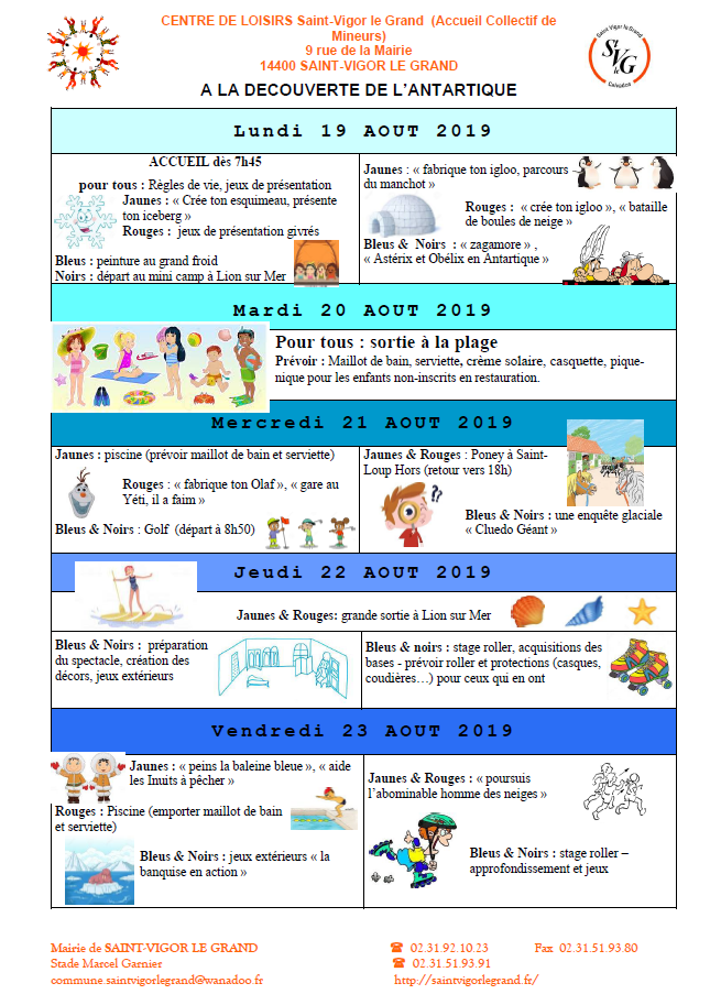 programme SaintVigorleGrand
